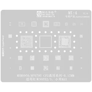 Xiaomi Redmi NOTE2/3/XiaomiMax用のAmaoeBGA Reballing Stencil Steel Planting Tin Mesh CPU修理