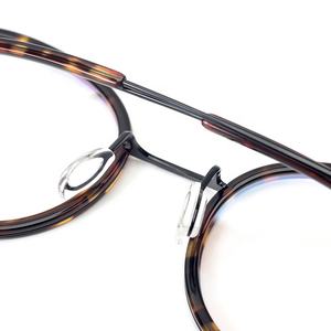 <strong>Korean</strong> Designed Acetate Unisex Retro Round Metal Optical Frame Eye <strong>Glasses</strong> - Product Image 6
