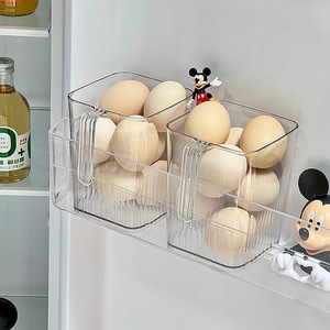 Refrigerator Side Door Storage Box Rectangle Multifunctional Food Container For Fruit Vegetable Ginger Garlic Organization - Product Image 2