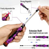 Jeu de tournevis de précision 115 pièces avec embouts Torx |   Kit magnétique miniature en acier au chrome-vanadium pour outils de démontage iPhone MacBook