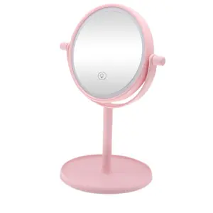 Косметическое зеркало Lumineux Maquillage, персонализированное круглое зеркало в рамке со светодиодным освещением для макияжа
