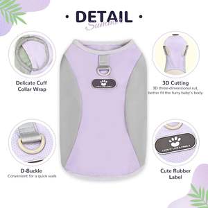 Gilet rafraîchissant pour chien en soie glacée de luxe, coupe 3D, anneau en D, résistant aux UV, respirant, protection solaire, pour petits chiots, bouledogues français, teckels, femelles - Product Image 5