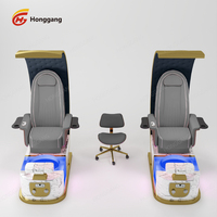 Salon professionnel meubles manucure électrique inclinable pédicure chaise beauté lumière surf pied Spa chaise pédicure Station