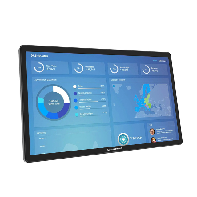 Fanless Touch Panel PC Open Frame 32 Inch Android Capacitive Industrial Computer All in One PC