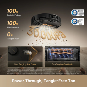 หุ่นยนต์ดูดฝุ่น New Matrix 10 Pro พร้อมฟังก์ชั่นถูพื้นแบบโซนิค แรงดูด 30000Pa ระบบนำทาง LDS Slam แบตเตอรี่ Li-Ion มอเตอร์ไร้แปรงถ่าน - Product Image 1