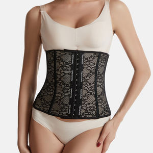 Faja de encaje transpirable para abdomen, corsé adelgazante, top bustier, fajas colombianas moldeadoras, entrenador de cintura de talla grande - Product Image 3