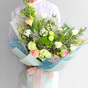 Giấy gói hoa chất liệu lưới jacquard bó hoa hồng cửa hàng hoa lưới gói hoa - Product Image 3