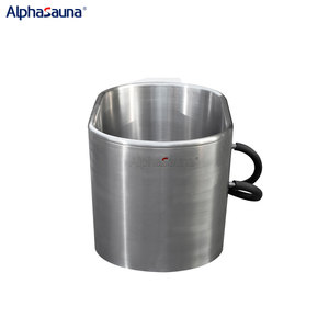 Barril de baño de hielo portátil de cedro canadiense moderno independiente nueva bañera de hidromasaje de inmersión fría de madera Combo Villa Función de remojo venta - Product Image 4