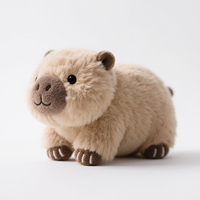 Peluche Capybara Mignonne Super Douce avec Rembourrage en Coton PP et Doublure en Maille, Jouet en Peluche pour Enfants
