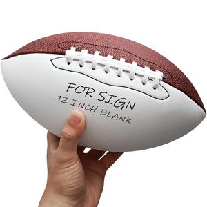Mini ballons de <span class=keywords><strong>football</strong></span> américain blancs <span class=keywords><strong>taille</strong></span> 3 personnalisés – Ballons de signature pour trophées de matchs de rugby - Product Image 1