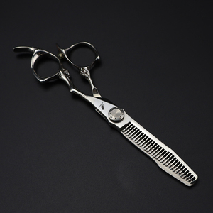440c Alice Flower <span class=keywords><strong>QB</strong></span> <span class=keywords><strong>01</strong></span> Griff Qualitäts-6,0-Zoll Professionelle Haarschneideschere Friseur Barbier Haarschere HS-334 - Product Image 5