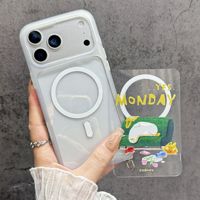 Coque vierge DIY 2-en-1 en TPU et PC pour iPhone 17/17 Pro Max avec plaque arrière magnétique interchangeable