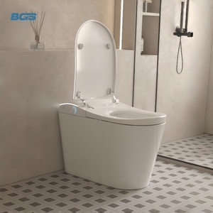 โถสุขภัณฑ์อัจฉริยะแบบชิ้นเดียว รุ่น BT-9067 สีขาว พร้อมระบบเซ็นเซอร์อัตโนมัติ ระบบชำระล้างแบบ S-Trap/P-Trap ระบบ Dual-Flush ควบคุมด้วยรีโมทอัจฉริยะ - Product Image 4
