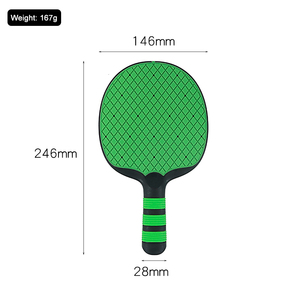 Raquetas de tenis de mesa populares para principiantes en stock, raquetas de tenis de mesa de silicona duraderas y ligeras, raquetas de tenis de mesa de plástico integrado. - Product Image 3