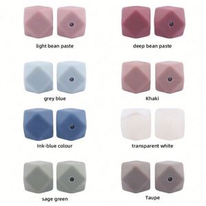 <b>Silicone</b> Focal Round <b>Beads</b> 14mm DIY Jewelry Making Pacifier Chain Necklace Bracelets Keychain Accessories - Product Image 6