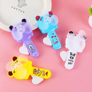 2024 फैशन प्यारा मिनी किड्स हैंडी फैन पोर्टेबल उपहार ग्रीष्मकालीन खिलौने आउटडोर प्रेस्ड छोटे पंखे के लिए कूलिंग हैंडी प्लास्टिक फैन - Product Image 6