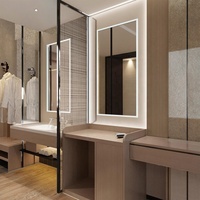 Ensemble de meubles de chambre à coucher d'hôtel en bois massif écologique de luxe moderne Lit king-size Table de chevet Armoire pour villa Appartement