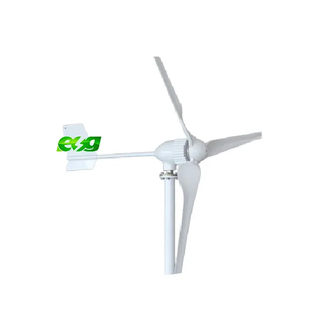ESG-turbina de viento Horizontal residencial, uso doméstico, alta calidad, 3 uds. Cuchillas M3 400W