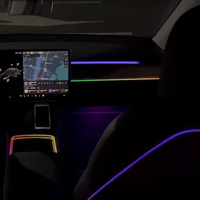 Spécialement conçu pour le BYD Qin L de 24 ans, éclairage ambiant illusion avec commande vocale et application LED disponible