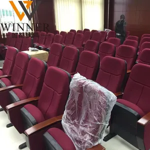 The Auditorium Chair Factory Wholesale Price Theater Seating Auditorium Church Chair Seats Plastic Chairs With Table Writing Pad