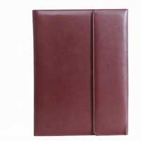 Porte-documents A4 personnalisable en cuir PU avec aimant, taille/logo/page intérieure/couverture, planche à rabat multifonction