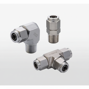 Raccord de compression en acier inoxydable PISCO SUS316 Pièce de compresseur industriel NSU1613 - Product Image 1