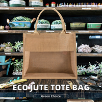 Sacs fourre-tout en coton et jute écologiques et résistants, imprimables avec des motifs de dessins animés, pour la salle de sport, les plantes, les cadeaux promotionnels, élégants et stylés