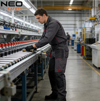 Pantalon de travail unisexe grande taille, durable, multi-poches, anti-plis, certifié Oeko-Tex, avec détection des aiguilles et genouillères renforcées