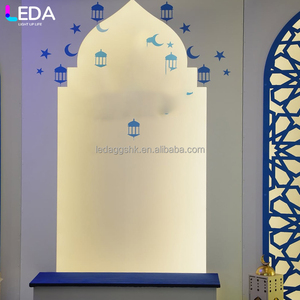 LEDA Event Supplies - Nuevo Fondo Acrílico con Recortes Florales Azules Estilo Indio para Bodas - Product Image 4