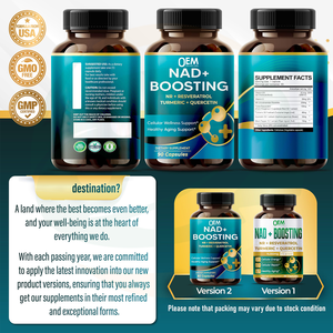 Capsule OEM per il Potenziamento di NAD+ Formula Avanzata 7-in-1 con NR, Resveratrolo e <span class=keywords><strong>Quercetina</strong></span> per il Supporto della Vitalità Cellulare - Product Image 2