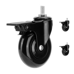 3 אינץ פו סיבוב גלגל caster עבור כיסא משרדי אוניברסלי שולחן עבודה שולחנות כיסוי אבק מחסה עבור סלון אוכל בית הספר ריהוט - Product Image 3