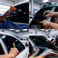 Échantillons Gratuits Film pour Vitres de Voiture en PET Isolation Thermique Rejet UV 99% Vision HD Claire Installation Facile Vente en Gros Usine Prêt à Expédier