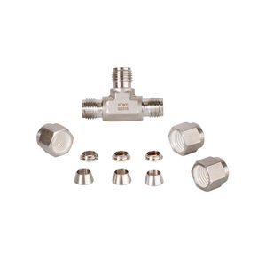 Conector en T de Acero Inoxidable 316 de Diámetro Igual para Agua, Gas, Líquidos Corrosivos, Unión Hidráulica - Product Image 5