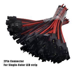 สายเชื่อมต่อแบบมีปลั๊กตัวผู้และตัวเมียแบบกำหนดสีเองได้ JST SM 2/3/4/5/6 พิน RGB สำหรับไฟ LED Strip - Product Image 3