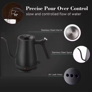 Protection contre l'ébullition à sec, acier inoxydable 304, 0,8 L, 1000 W, bouilloire électrique sans fil à col <span class=keywords><strong>de</strong></span> cygne, portable, pour voiture/camping-car - Product Image 6