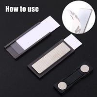 Porte-badges magnétiques horizontaux en PVC souple réutilisables 4 x 3, étanches, pour cartes d'identité et cartes de crédit de bureau – Vente en gros
