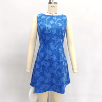 Robe Courte Sans Manches Style Européen et Américain, Tendance Estivale Polyvalente, Coupe Ajustée à la Taille, Doublure Intérieure Complète
