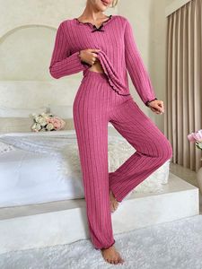 2024 Leisure Home Set en <span class=keywords><strong>pijama</strong></span> hasta la rodilla Transpirable Hot Black Edge Twisted Edge Ropa con Pit <span class=keywords><strong>Bar</strong></span> - Product Image 3