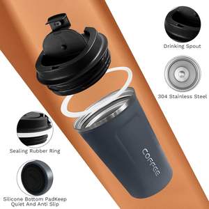 Vaso Eléctrico Inteligente de Acero Inoxidable 304 para Viaje, con Pantalla LED y Control de Temperatura, para Café - Product Image 3