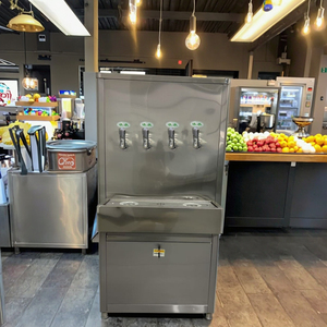 Refroidisseur d'eau électrique en acier inoxydable sur pied, eau glacée, eau froide pour usage extérieur, pour usine, cafétéria, hôtel, parc - Product Image 4