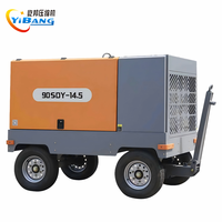 Compresseur d'air à vis électrique portable YiBang 90 kW 13 m³/min 14,5 bars 380 V, compatible avec marteaux de 3,5 pouces/4 pouces