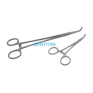Baja tahan karat Tang hemostatik penjepit becak ginjal 18/20/13.8/24.5cm alat kecantikan klem pengunci forsep arteri 1 buah - Product Image 4