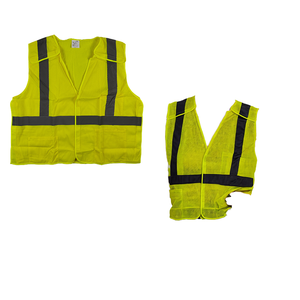 Factory Custom Logo ANSI Class 2 High Visibility Polyester Five Point Breakaway Roadway Work Safety Vest for Construction - Product Image 1