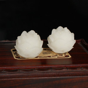 Cuentas de Jade Blanco Bodhi Lotus de 18 mm para Hacer Pulseras, Cuentas de Oración Budistas DIY, Accesorios - Product Image 4