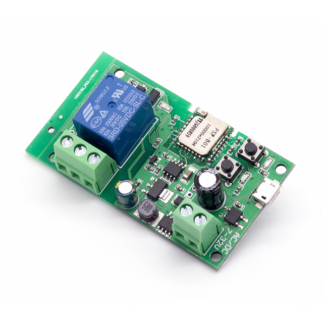 EWeLink Smart Home Door Access WiFi Switch Inching/Self-Locking Wireless Relay Module DC7v DC12V DC24V Alexa/Google 10A