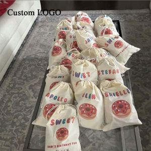 Bolsas de Regalo de Lona con Temática ROMANTICA, Personalizadas, Ecológicas, para Bodas y Aniversarios - Product Image 1