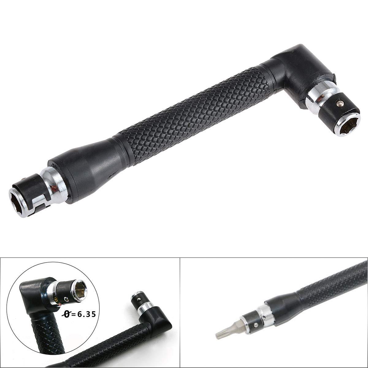 TaiShi 1/4 Inch L-Shape Dual Head Screwdriver Bit Key - 6.35mm, Magnetic Nut Driver