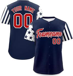 Tontons Factory logotipo personalizado nombre Jersey hombres a rayas uniforme de béisbol con nuevo diseño personalizado béisbol y softball desgaste - Product Image 4