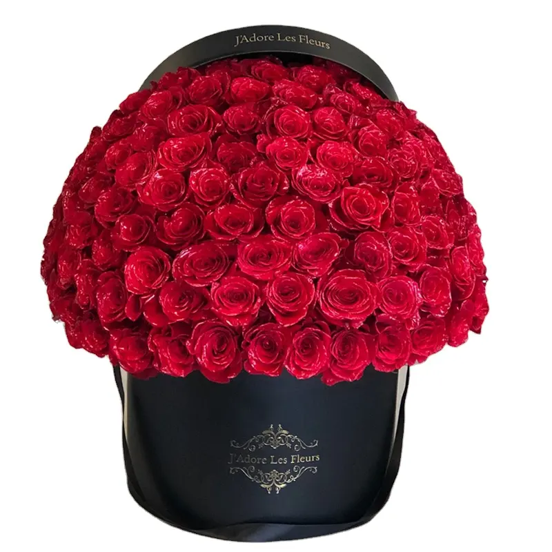 Caixas de flores de rosas florais 100 peças com rosas dentro
