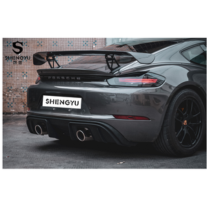 ระบบตัวถังรถยนต์สำหรับ Porsche <span class=keywords><strong>Cayman</strong></span> <span class=keywords><strong>718</strong></span> 982,ไฟท้ายสปอยเลอร์สปอยเลอร์กันชนหน้าและหลัง16-21ถึง GTS - Product Image 5